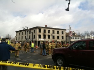 BrunswickFirelatemorning Brunswick Maine Fire