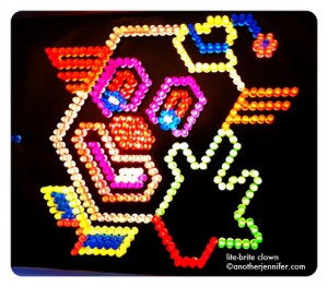 Wordless Wednesday: Lite-Brite Clown
