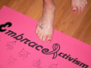 step onto mat compressed