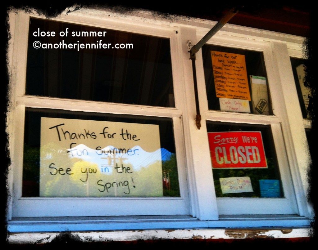 close of summer