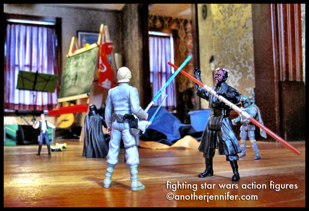 Wordless Wednesday (12.26.12): Fighting Star Wars Action Figures by Jennifer Barbour
