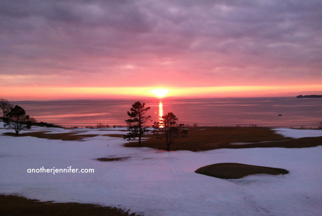 sunrise over ocean