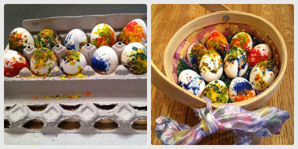 waxed easter eggs