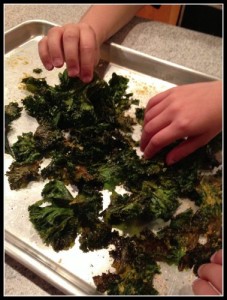 Linda's kale chips last about 5 minutes when she makes them!