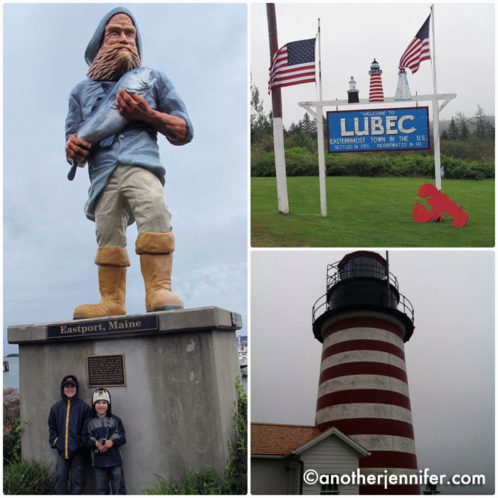 We visited the towns of Eastport and Lubec while it rained. We even crossed over to Canada for a short visit Campobello Island.