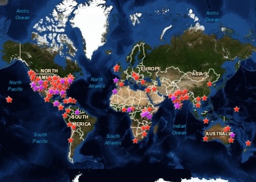 The Pollination Project grantee map