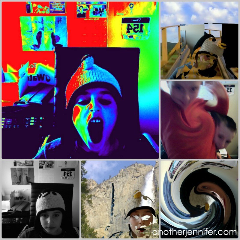 crazy kid photo collage