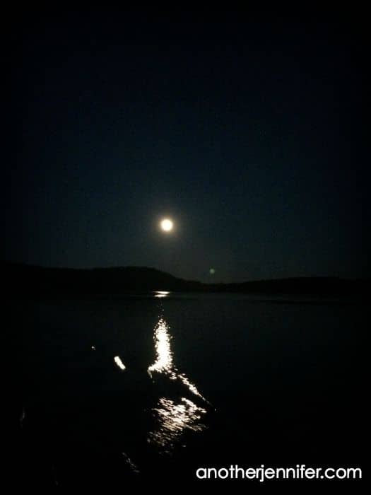 moonlight over water