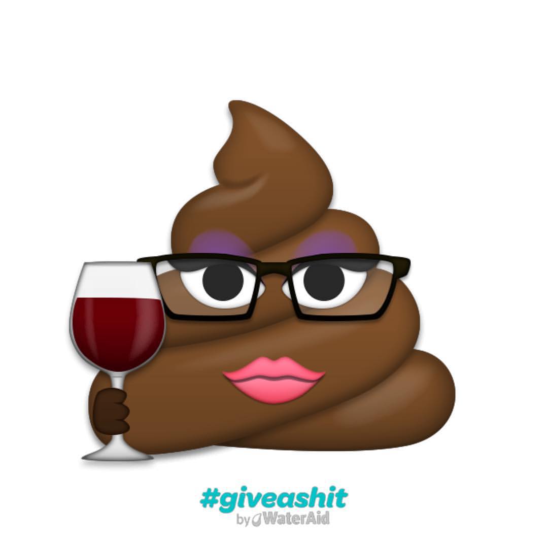 WaterAid #GiveAShit emoji